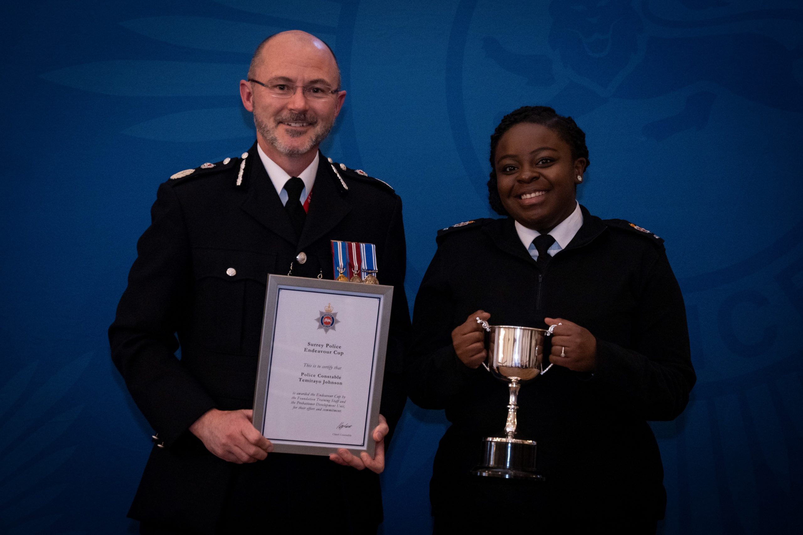 Chief Constable Gavin Stephens and PC Johnson