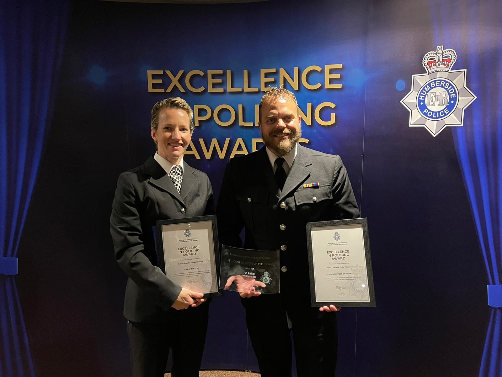 PC Williamson and wife (C6 officer) PC Williamson and wife (C6 officer)