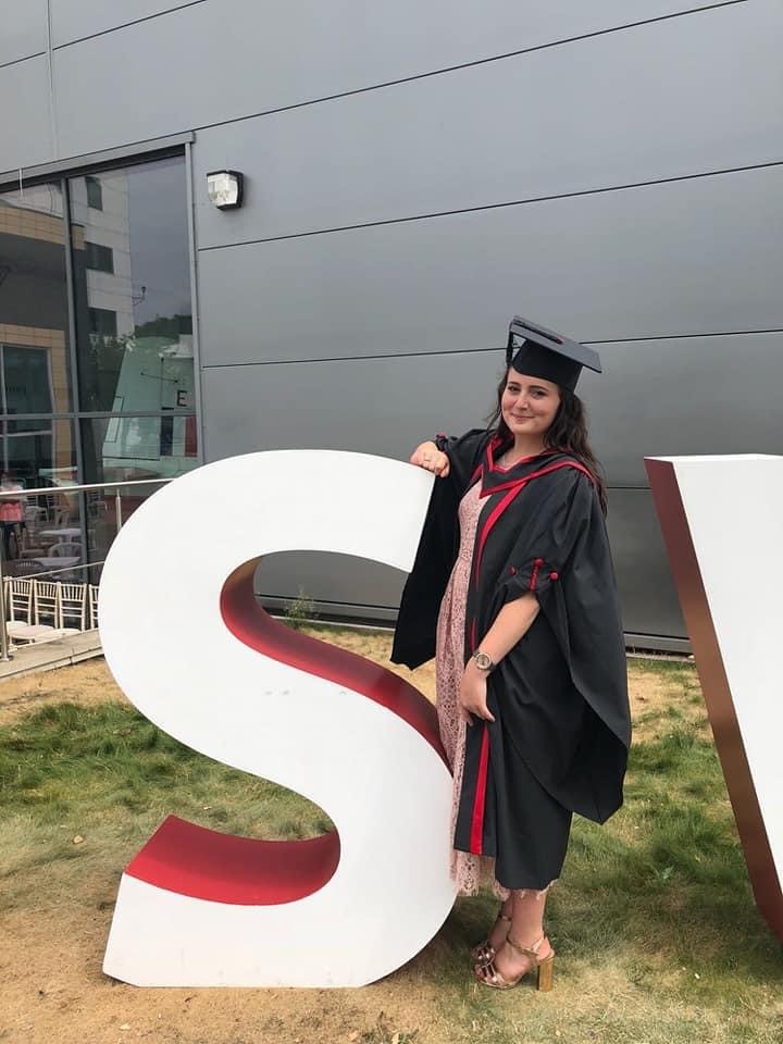 Sophie Harris - university graduation photo