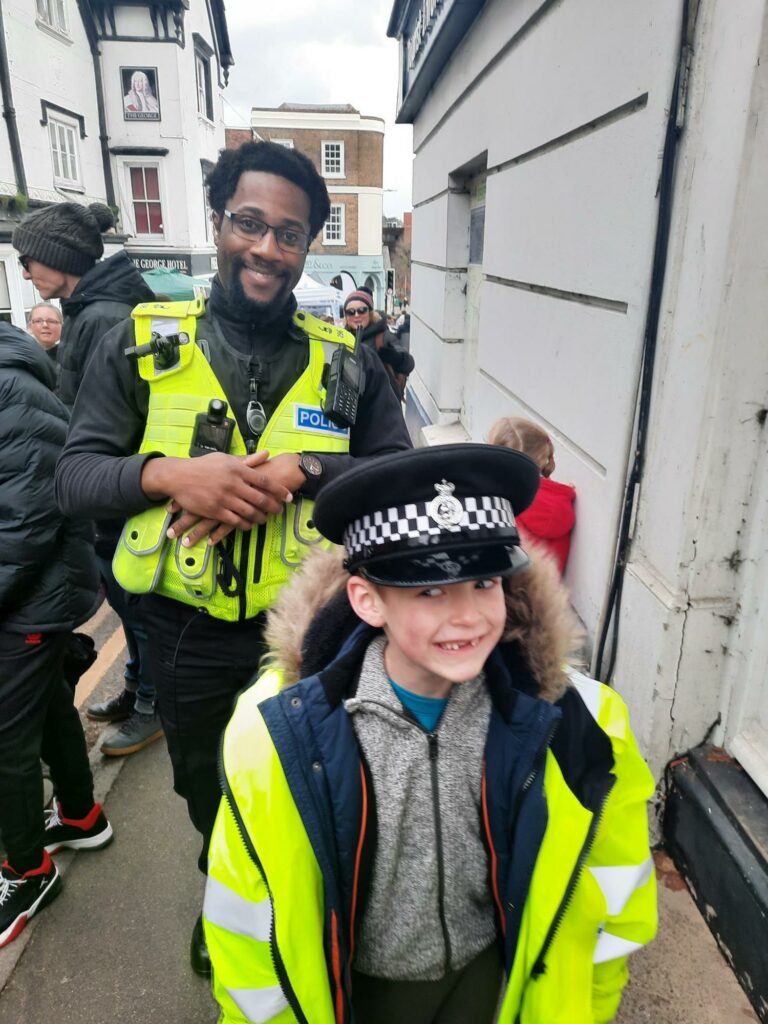 PC Obinna Anoliefo in the community