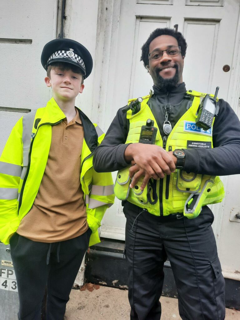 PC Obinna Anoliefo in the community