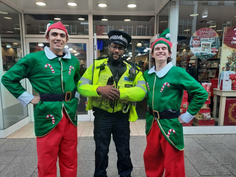 PC Obinna Anoliefo wishing elf and safety to everyone over the Christmas period