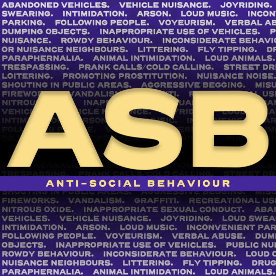 Anti-Social Behaviour Awareness Week (3rd - 9th July 2023)
