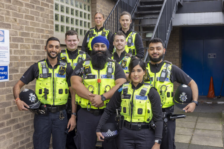 Washwood Heath Neighbourhood Policing Team (Sgt Kiran Patel front left, photo credit WMP)