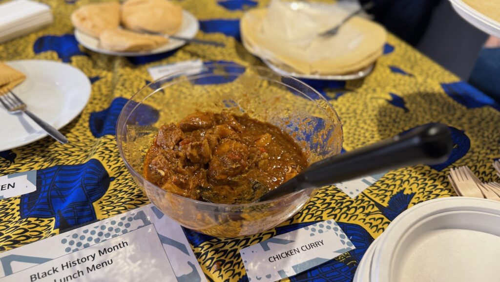 African Caribbean food cooked and shared by Police Now HQ Colleagues