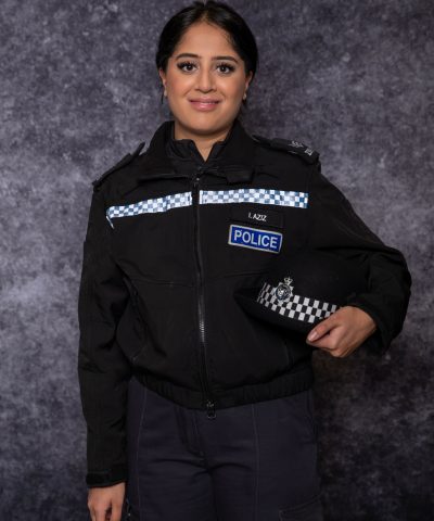 Innayah Aziz at her Police Now graduation PS Innayah Aziz